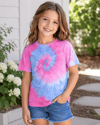 ILTEX Apparel Kids Clothing Tie Dye Marshmellow T-Shirt - Youth