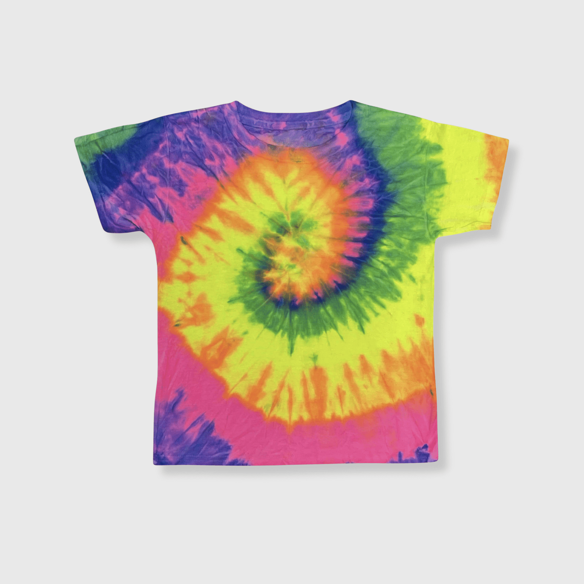ILTEX Apparel Kids Clothing Tie Dye Neon Rainbow T-Shirt - Youth