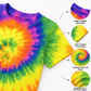 ILTEX Apparel Kids Clothing Tie Dye Neon Rainbow T-Shirt - Youth