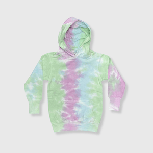 ILTEX Apparel Kids Clothing Tie Dye Youth Seafoam Aqua Pink Heavyweight Hoodie
