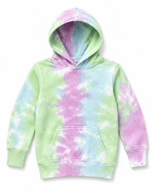 ILTEX Apparel Kids Clothing Tie Dye Youth Seafoam Aqua Pink Heavyweight Hoodie