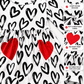ILTEX Apparel Kids Clothing Valentine Heart Black & White Dress