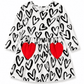 ILTEX Apparel Kids Clothing Valentine Heart Black & White Dress