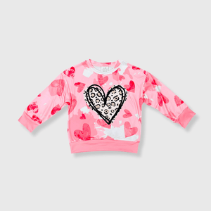 ILTEX Apparel Kids Clothing Valentine Heart Pink Kids Top