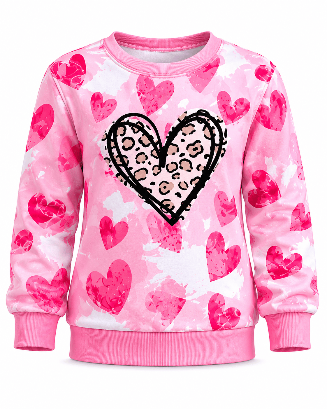 ILTEX Apparel Kids Clothing Valentine Heart Pink Kids Top