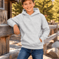 ILTEX Apparel Kids Clothing Youth Comfort Plain Pullover Hoodie