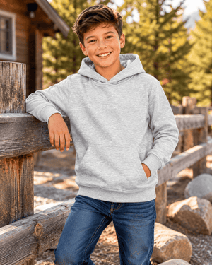 ILTEX Apparel Kids Clothing Youth Comfort Plain Pullover Hoodie