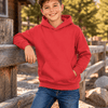 Youth Comfort Plain Pullover Hoodie - Red