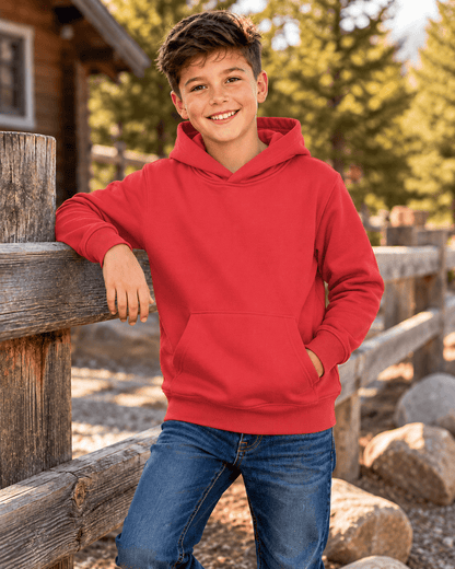 ILTEX Apparel Kids Clothing Youth Comfort Plain Pullover Hoodie