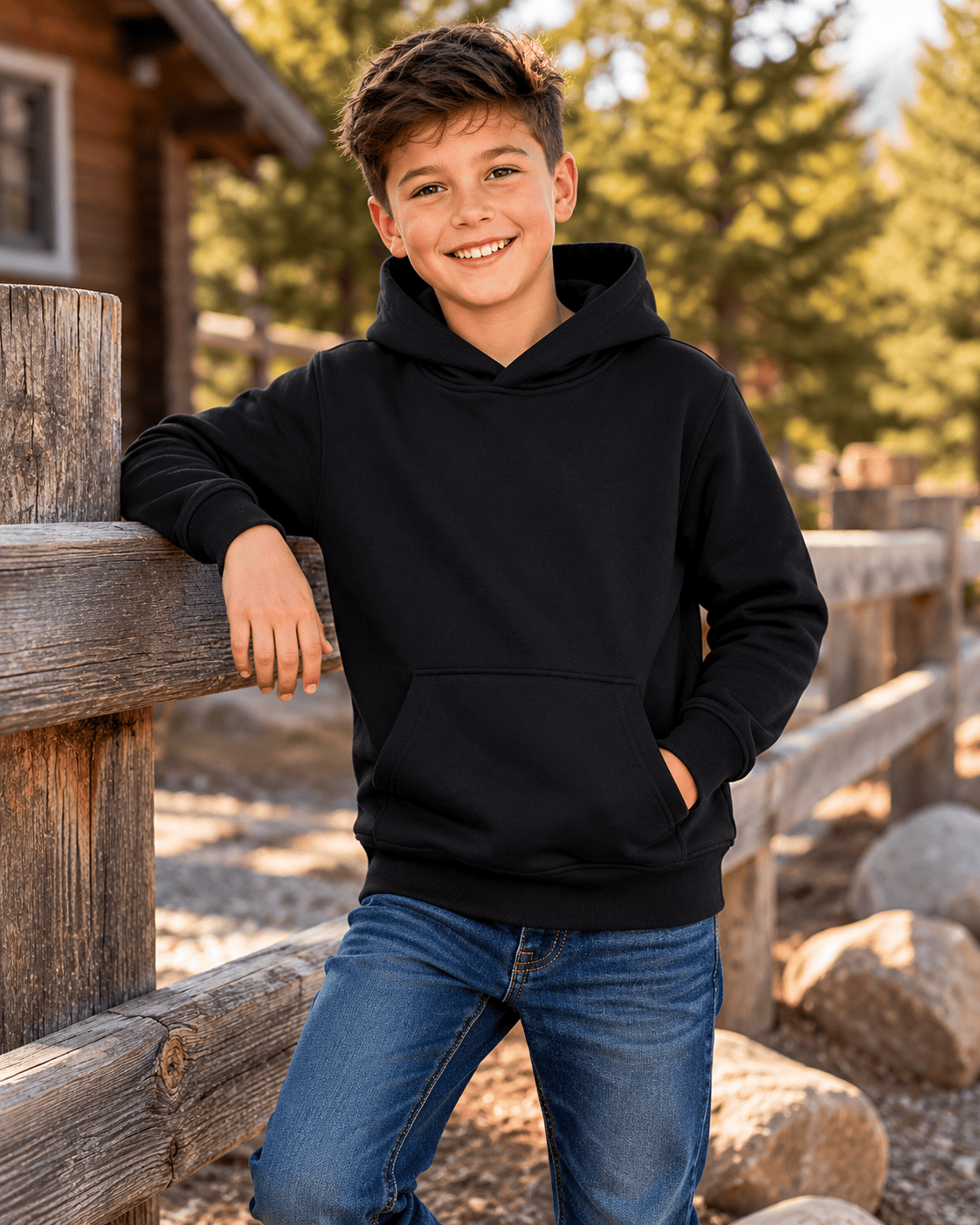 ILTEX Apparel Kids Clothing Youth Comfort Plain Pullover Hoodie