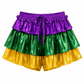 ILTEX Apparel Mardi Gras Metallic Shorts