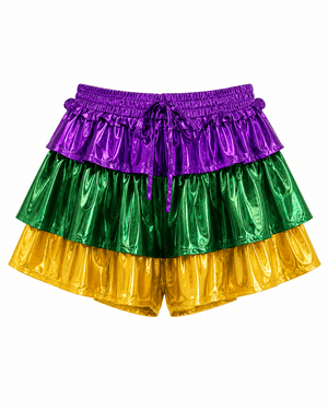 ILTEX Apparel Mardi Gras Metallic Shorts