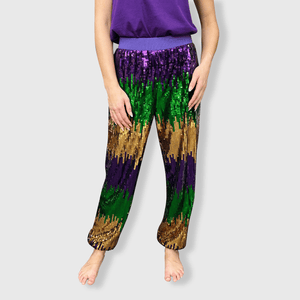 ILTEX Apparel Mardi Gras Sequin Jogger Pants