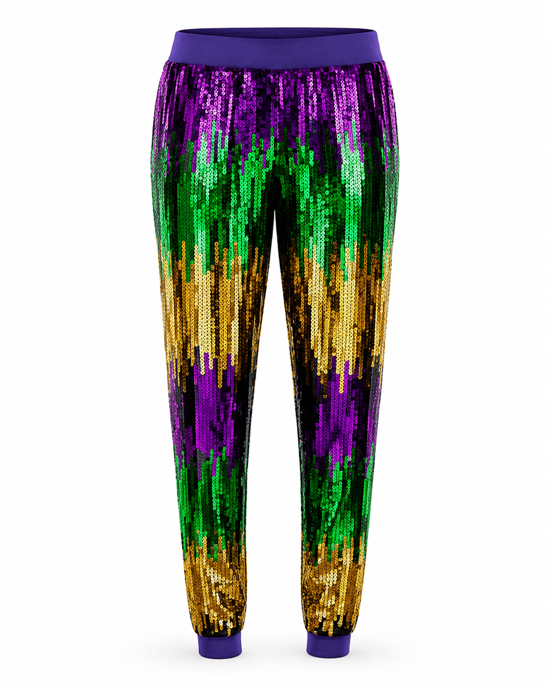 ILTEX Apparel Mardi Gras Sequin Jogger Pants