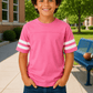 ILTEX Apparel Pink / 6 months 2 Stripes Jersey T-Shirt Kids
