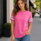 ILTEX Apparel Pink / Small 2 Stripes Jersey T-Shirt