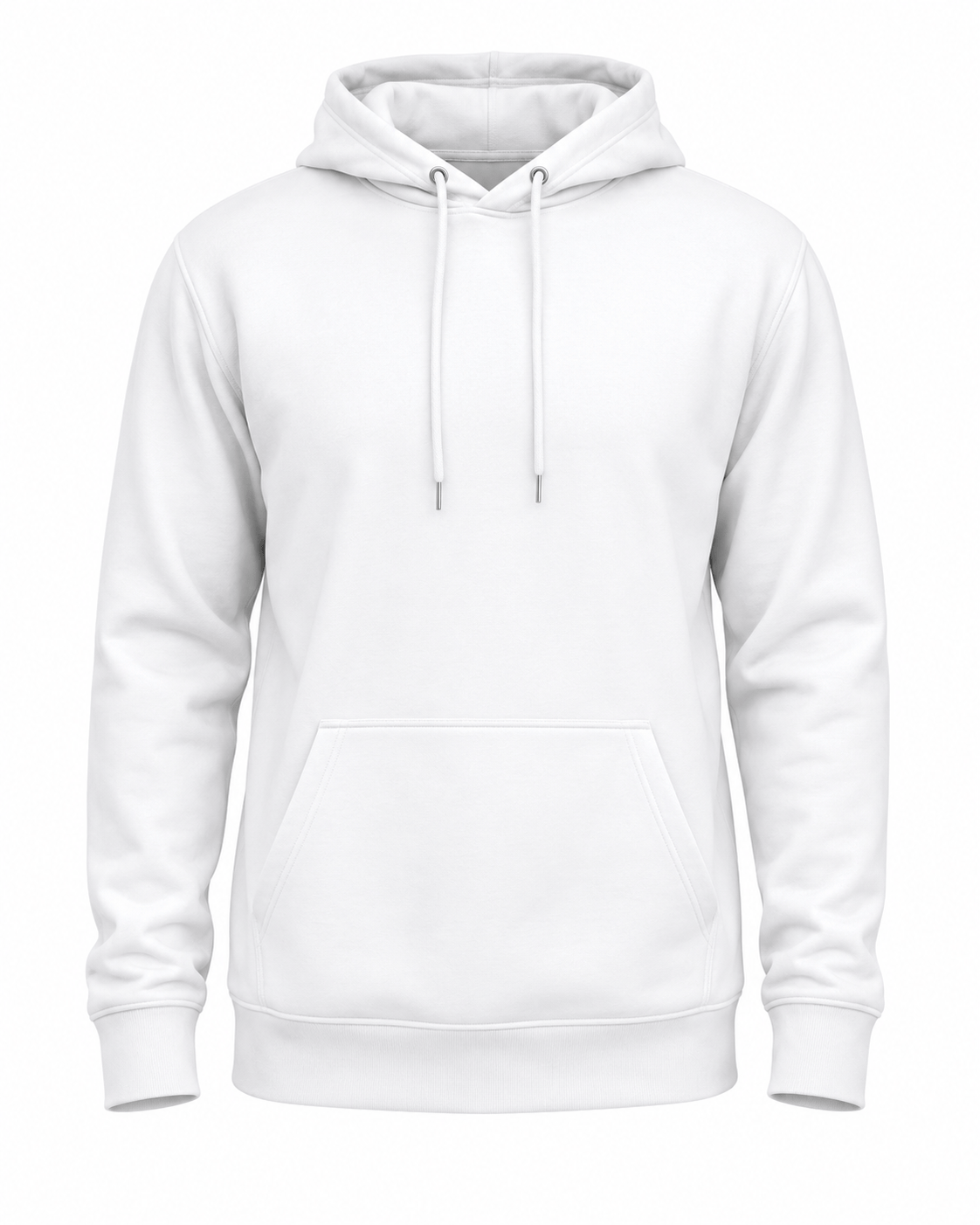 ILTEX Apparel Polyester White Cotton-Feel Heavyweight Hoodie