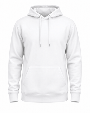ILTEX Apparel Polyester White Cotton-Feel Heavyweight Hoodie