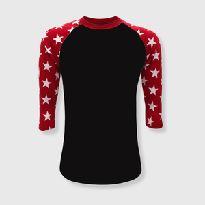 ILTEX Apparel Printed Raglans Star Sleeve Raglan Youth