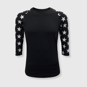 ILTEX Apparel Printed Raglans Star Sleeve Raglan Youth