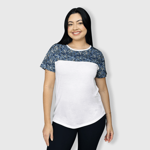 ILTEX Apparel Printed Women Short Sleeve Floral Top