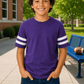 ILTEX Apparel Purple / 2T 2 Stripes Jersey T-Shirt Kids
