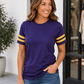 ILTEX Apparel Purple/Gold / Small Adult 2 Stripe Jersey T-Shirt
