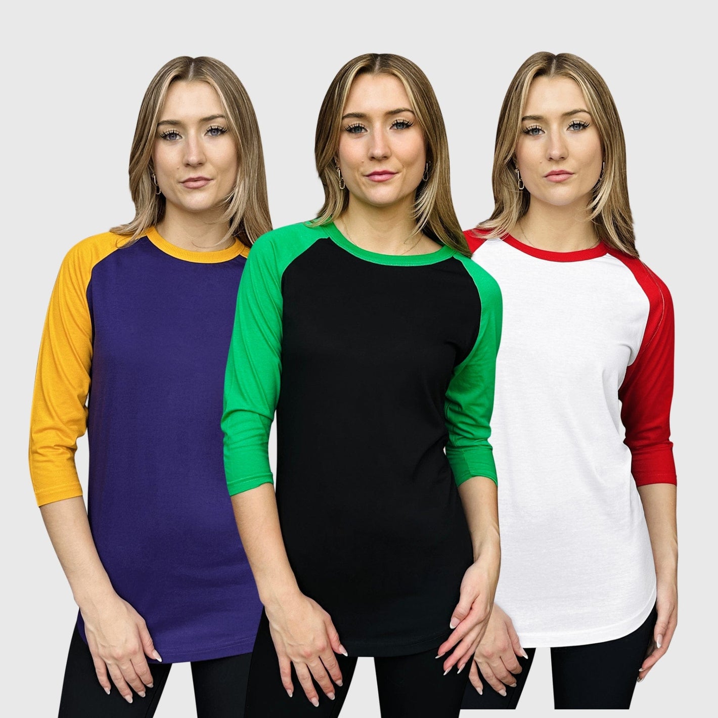 ILTEX Apparel Raglan Adult 3/4 Sleeve Raglan Baseball T-Shirt - 35+ Colors