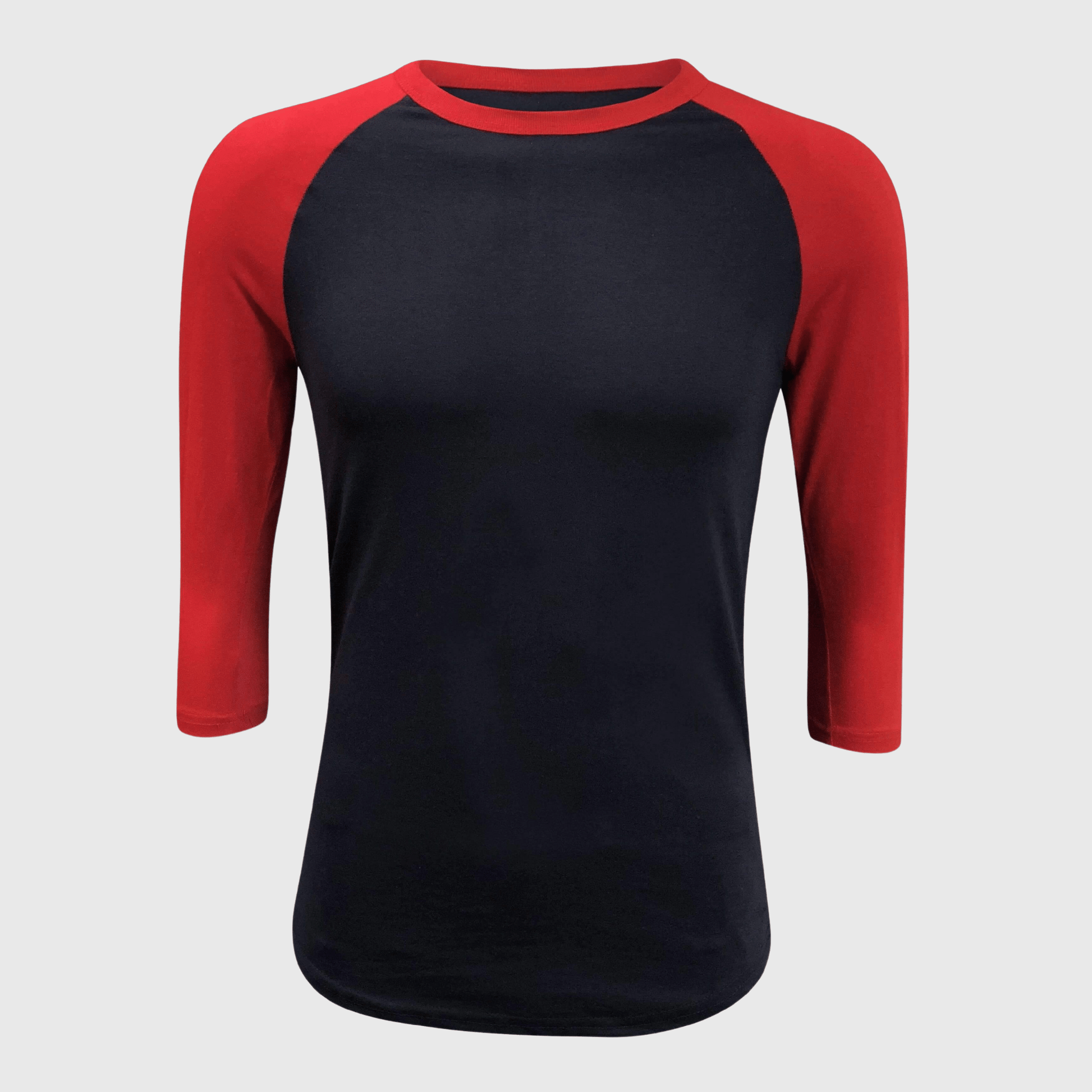 ILTEX Apparel Raglan Adult Plain Raglan 3/4 T-Shirt - Navy Body