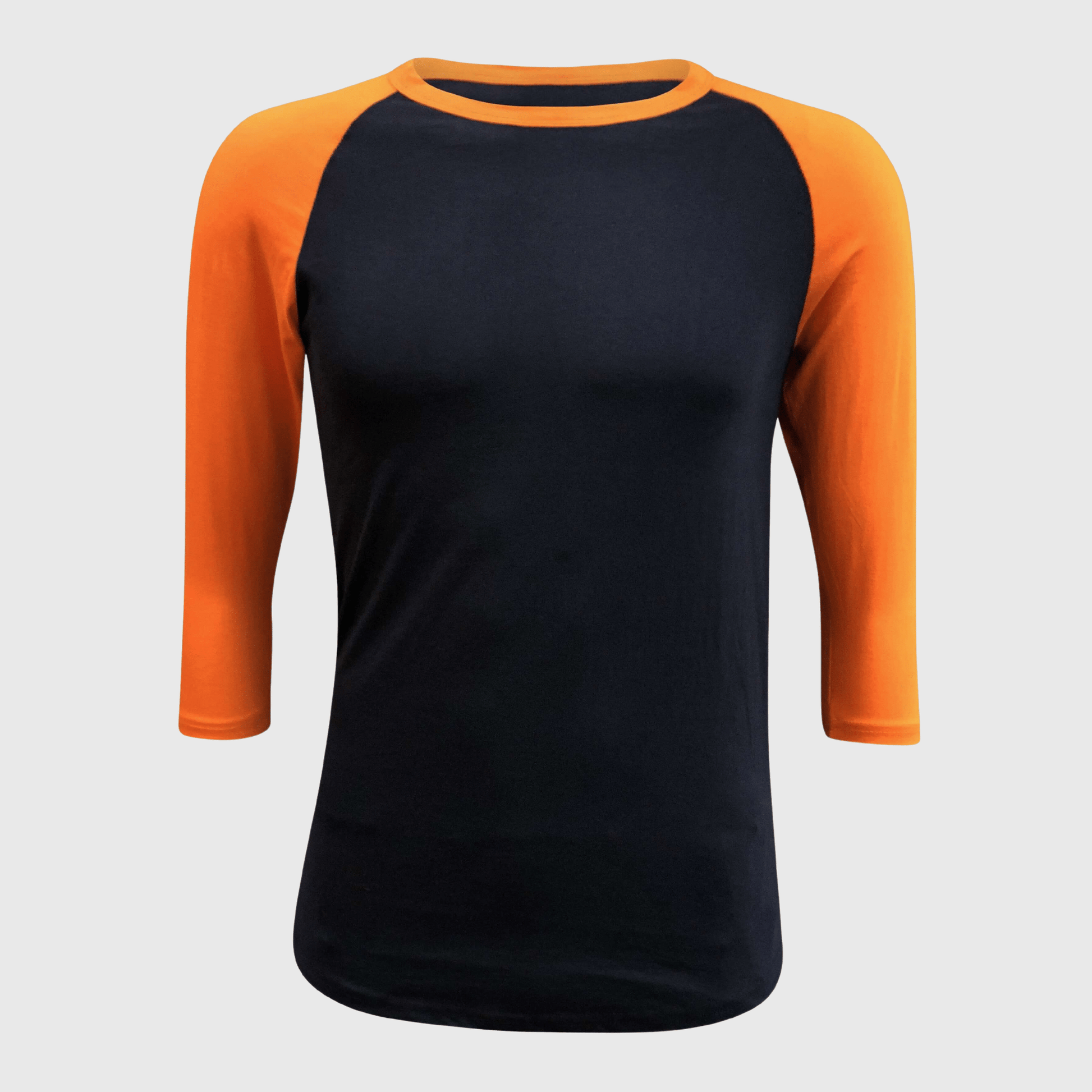 ILTEX Apparel Raglan Adult Plain Raglan 3/4 T-Shirt - Navy Body