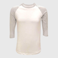 ILTEX Apparel Raglan Adult Plain Raglan 3/4 T-Shirt - White Body