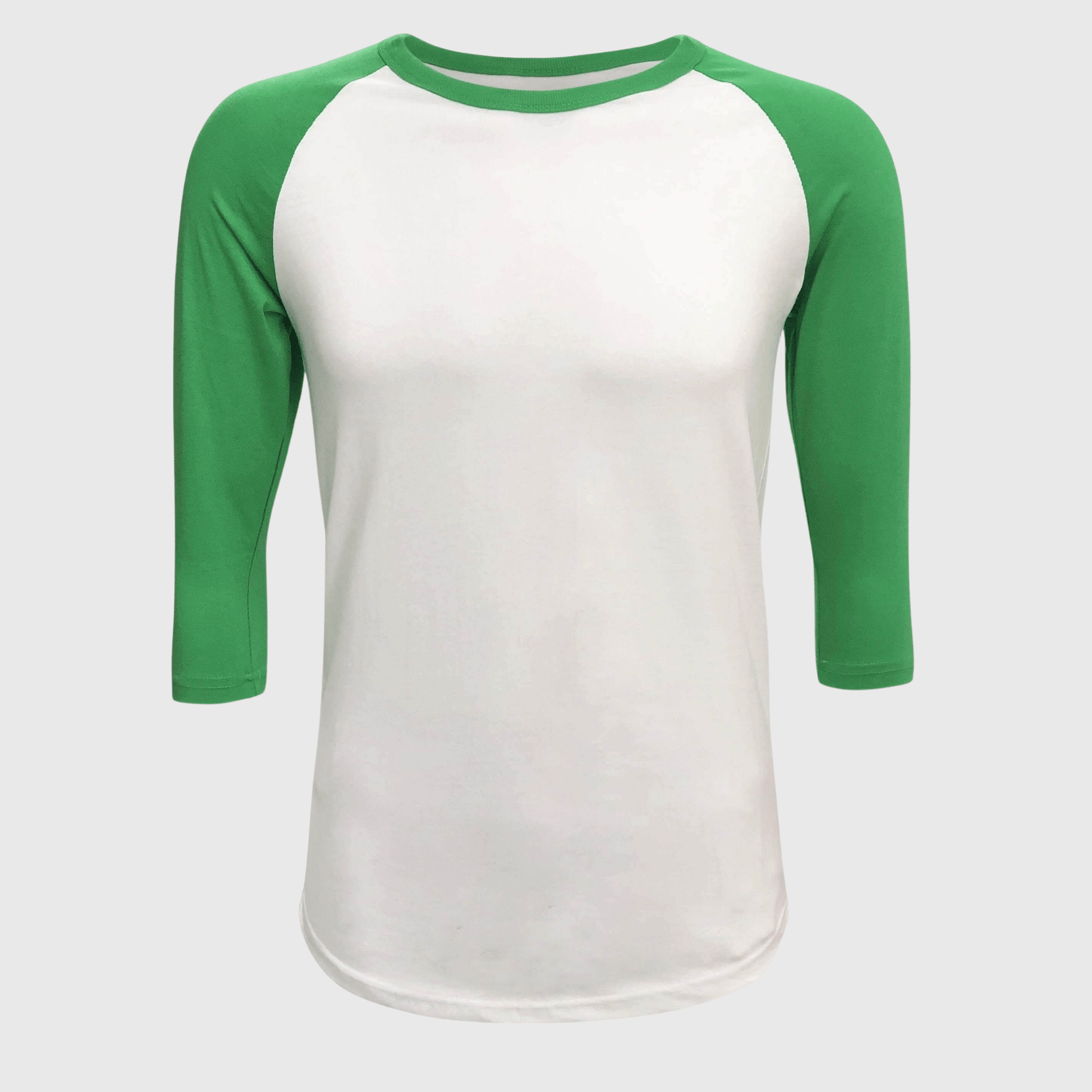 ILTEX Apparel Raglan Adult Plain Raglan 3/4 T-Shirt - White Body