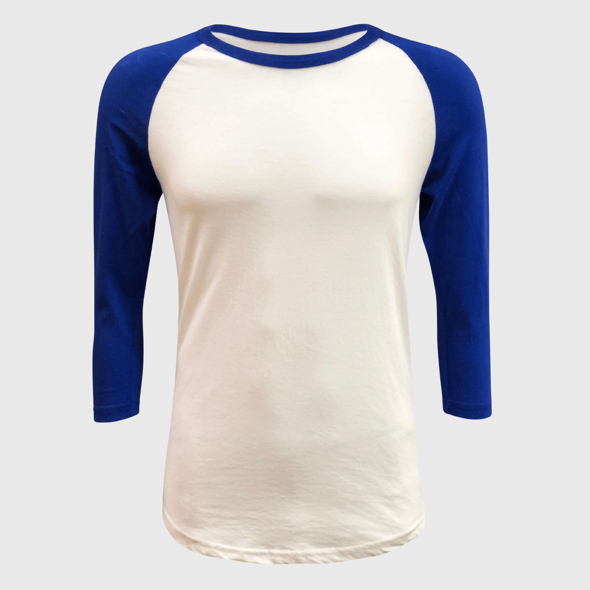 ILTEX Apparel Raglan Adult Plain Raglan 3/4 T-Shirt - White Body