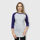 Adult 3/4 Sleeve Raglan Baseball T-Shirt - 35+ Colors