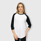 ILTEX Apparel Raglan White/Black / Small Adult 3/4 Sleeve Raglan Baseball T-Shirt - 35+ Colors