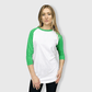 Adult 3/4 Sleeve Raglan Baseball T-Shirt - 35+ Colors