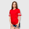 2 Stripes Jersey T-Shirt - Red