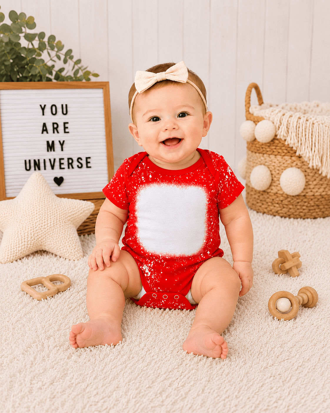 ILTEX Apparel Romper Faux Bleached Onesie