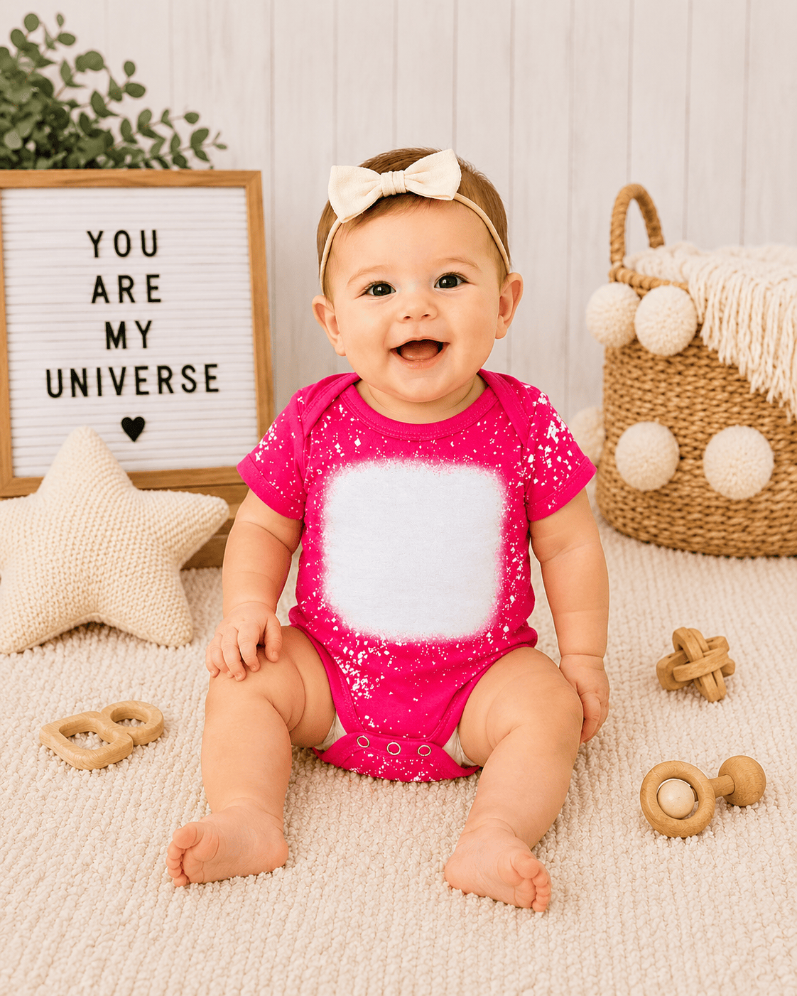 ILTEX Apparel Romper Faux Bleached Onesie