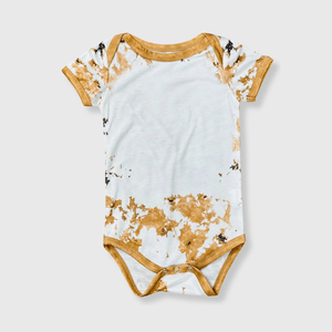 ILTEX Apparel Romper Reverse Cow Light Brown Onesie