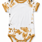 ILTEX Apparel Romper Reverse Cow Light Brown Onesie