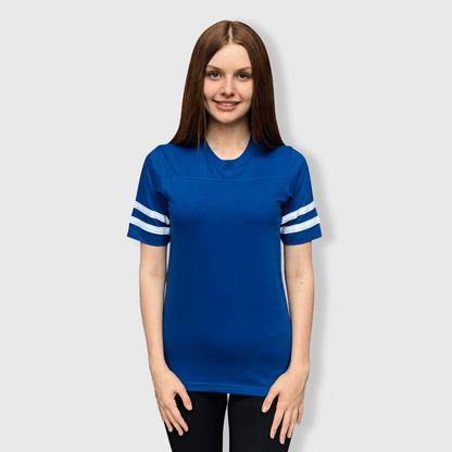 ILTEX Apparel Royal Blue / Small 2 Stripes Jersey T-Shirt