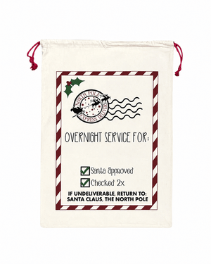 ILTEX Apparel Santa Sack - Border Candy Cane