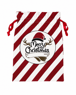 ILTEX Apparel Santa Sack - Candy Cane Mery Christmas