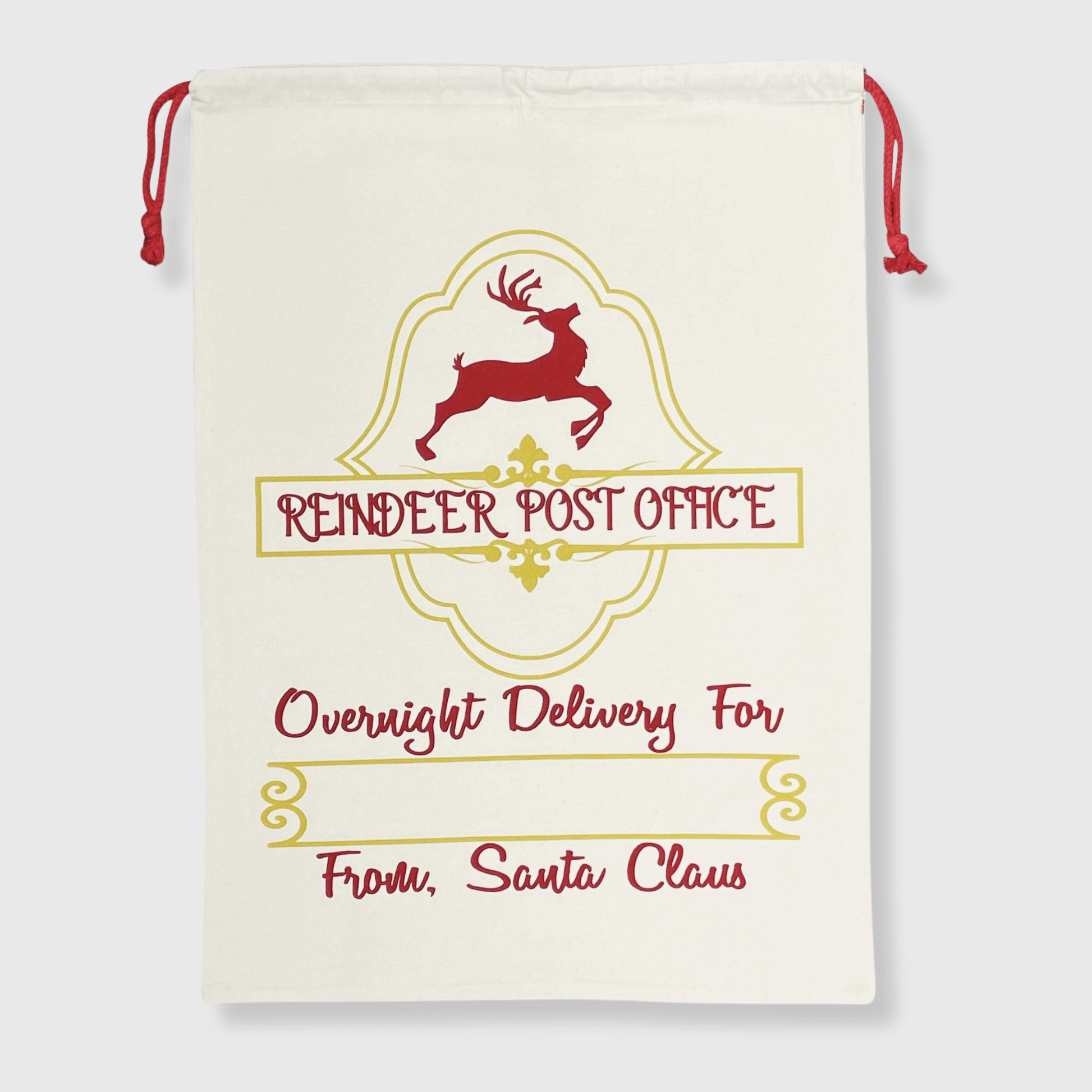 ILTEX Apparel Santa Sack - Gold Reindeer