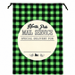 ILTEX Apparel Santa Sack - Green Plaid