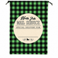 ILTEX Apparel Santa Sack - Green Plaid