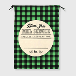 ILTEX Apparel Santa Sack - Green Plaid