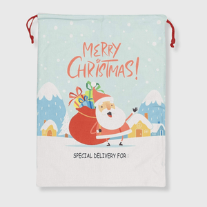 ILTEX Apparel Santa Sack Sublimation - Christmas Santa Snow