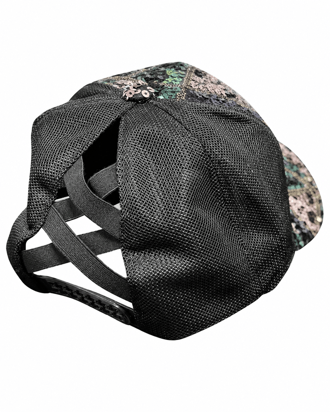 ILTEX Apparel Sequin Multi Black Blue Cap
